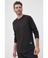 T-shirt - koszulka męska Calvin Klein Jeans longsleeve bawełniany kolor czarny gładki