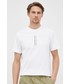 T-shirt - koszulka męska Calvin Klein Jeans t-shirt bawełniany kolor biały z nadrukiem