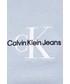 T-shirt - koszulka męska Calvin Klein Jeans t-shirt bawełniany kolor szary z aplikacją