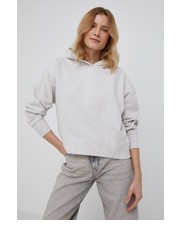 Bluza Bluza damska kolor szary z kapturem gładka - Answear.com Calvin Klein Jeans