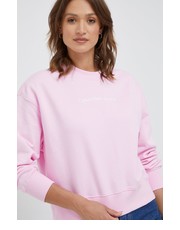 Bluza bluza bawełniana damska kolor różowy z nadrukiem - Answear.com Calvin Klein Jeans