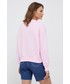 Bluza Calvin Klein Jeans bluza bawełniana damska kolor różowy z nadrukiem