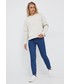 Bluza Calvin Klein Jeans bluza damska kolor beżowy z nadrukiem