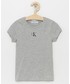 Koszulka Calvin Klein Jeans T-shirt bawełniany dziecięcy kolor szary