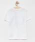 Koszulka Calvin Klein Jeans T-shirt bawełniany dziecięcy kolor biały z nadrukiem