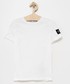 Koszulka Calvin Klein Jeans T-shirt bawełniany dziecięcy kolor biały gładki