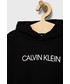 Bluza Calvin Klein Jeans Bluza bawełniana dziecięca kolor czarny z kapturem z nadrukiem