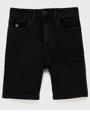 Spodnie szorty jeansowe dziecięce kolor czarny - Answear.com Calvin Klein Jeans