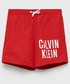 Spodnie Calvin Klein Jeans szorty kąpielowe dziecięce kolor czerwony