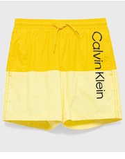 Spodnie szorty kąpielowe dziecięce kolor żółty - Answear.com Calvin Klein Jeans