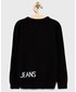 Sweter Calvin Klein Jeans Sweter bawełniany dziecięcy kolor czarny lekki