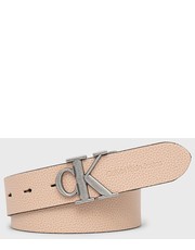 Pasek pasek dwustronny damski kolor beżowy - Answear.com Calvin Klein Jeans