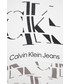 Szalik Calvin Klein Jeans chusta damska kolor biały z nadrukiem
