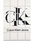 Szalik Calvin Klein Jeans apaszka bawełniana kolor szary wzorzysta