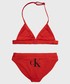 Strój kąpielowy dziecięcy Calvin Klein Jeans strój kąpielowy dziecięcy kolor czerwony