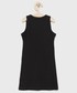 Sukienka dziecięca Calvin Klein Jeans sukienka dziecięca kolor czarny mini dopasowana