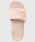 Klapki Calvin Klein Jeans klapki Slide Fur damskie kolor różowy