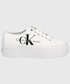 Trampki damskie Calvin Klein Jeans tenisówki damskie kolor biały
