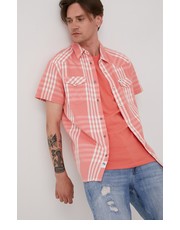Koszula męska koszula bawełniana męska kolor różowy regular z kołnierzykiem klasycznym - Answear.com Wrangler