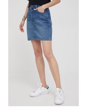 Spódnica spódnica jeansowa kolor granatowy mini prosta - Answear.com Wrangler