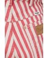Spodnie Wrangler szorty damskie kolor różowy wzorzyste high waist