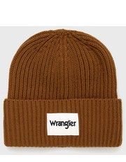 Czapka czapka kolor brązowy z grubej dzianiny - Answear.com Wrangler