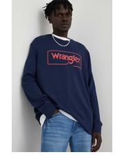 Bluza męska bluza bawełniana męska kolor granatowy z nadrukiem - Answear.com Wrangler