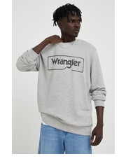 Bluza męska bluza męska kolor szary melanżowa - Answear.com Wrangler
