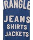 Kurtka męska Wrangler kurtka jeansowa męska kolor granatowy przejściowa