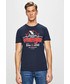 T-shirt - koszulka męska Wrangler - T-shirt W7C08FK35