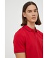 T-shirt - koszulka męska Wrangler polo bawełniane kolor czerwony gładki