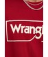 T-shirt - koszulka męska Wrangler t-shirt bawełniany kolor czerwony z nadrukiem