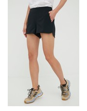 Spodnie szorty outdoorowe Pleasant Creek damskie kolor czarny gładkie high waist - Answear.com Columbia