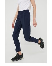 Spodnie spodnie outdoorowe Pleasant Creek damskie kolor granatowy - Answear.com Columbia