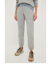 Spodnie spodnie dresowe damskie kolor szary melanżowe - Answear.com Columbia