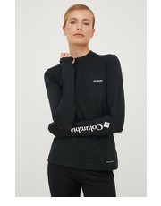 Sweter longsleeve sportowy Hike Performance kolor czarny z półgolfem - Answear.com Columbia