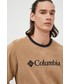 Bluza męska Columbia bluza męska kolor brązowy z aplikacją