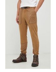 Spodnie męskie spodnie męskie kolor brązowy proste - Answear.com Columbia