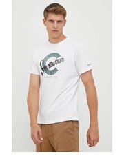 T-shirt - koszulka męska t-shirt bawełniany z nadrukiem - Answear.com Columbia