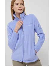 Bluza bluza sportowa Fast Trek II damska kolor fioletowy gładka - Answear.com Columbia
