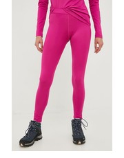 Legginsy legginsy sportowe Hike damskie kolor różowy gładkie - Answear.com Columbia