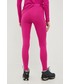 Legginsy Columbia legginsy sportowe Hike damskie kolor różowy gładkie