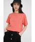 Bluzka Napapijri t-shirt bawełniany kolor różowy