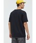 T-shirt - koszulka męska Napapijri t-shirt bawełniany kolor czarny z nadrukiem