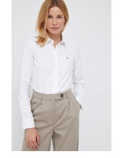 Koszula koszula damska kolor biały slim z kołnierzykiem klasycznym - Answear.com Gant