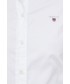 Koszula Gant koszula damska kolor biały slim z kołnierzykiem klasycznym