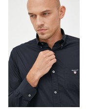 Koszula męska koszula męska kolor czarny regular z kołnierzykiem button-down - Answear.com Gant