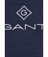 Bluza męska Gant Bluza męska kolor granatowy z kapturem z aplikacją