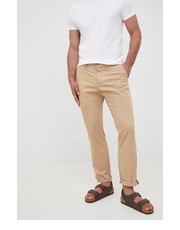 Spodnie męskie Spodnie męskie kolor zielony proste - Answear.com Gant