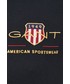 T-shirt - koszulka męska Gant polo bawełniane kolor czarny z aplikacją